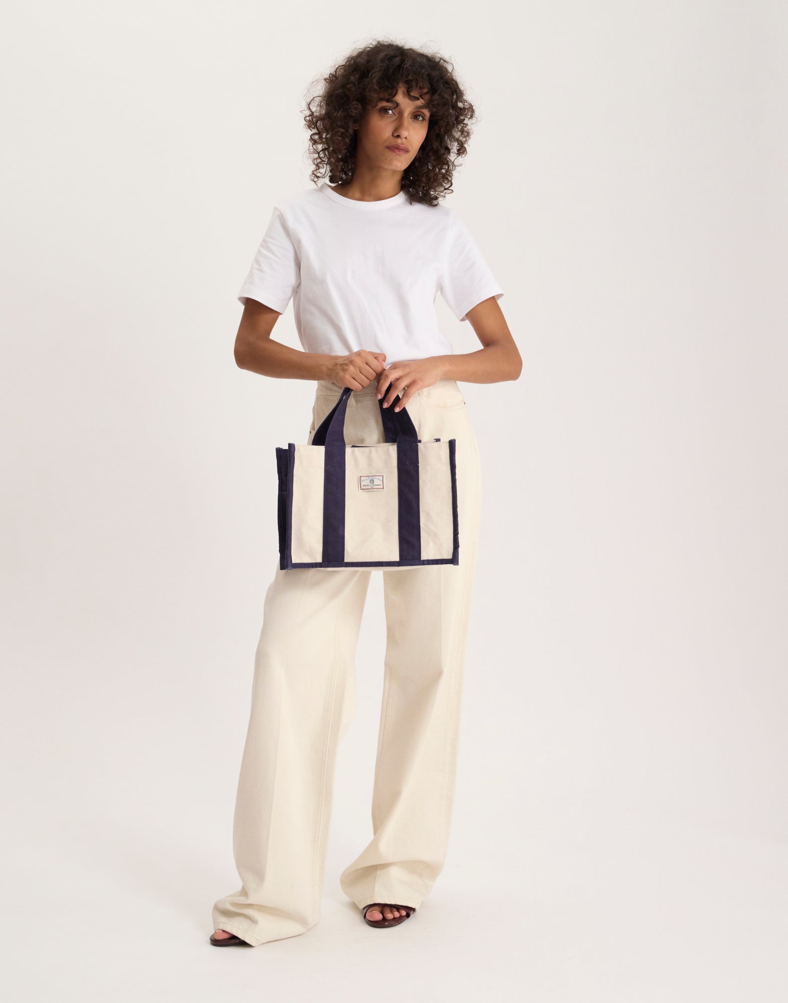 Sac cabas Alicia marine taille S