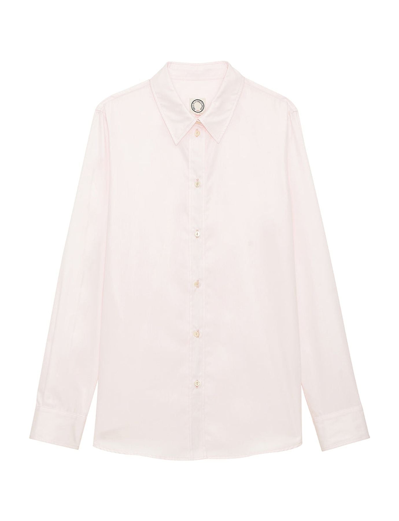 Camisa de algodón rosa pálido Martin