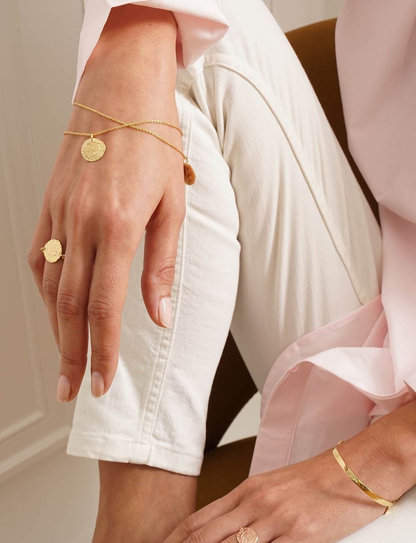 Bracelet Lutèce motif Soleil plaqué or