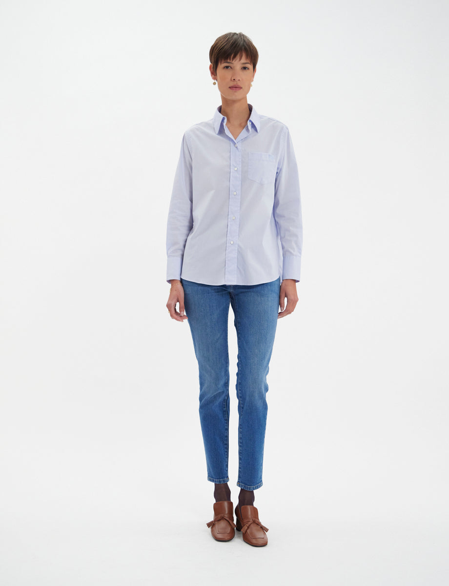 Camisa azul Maureen