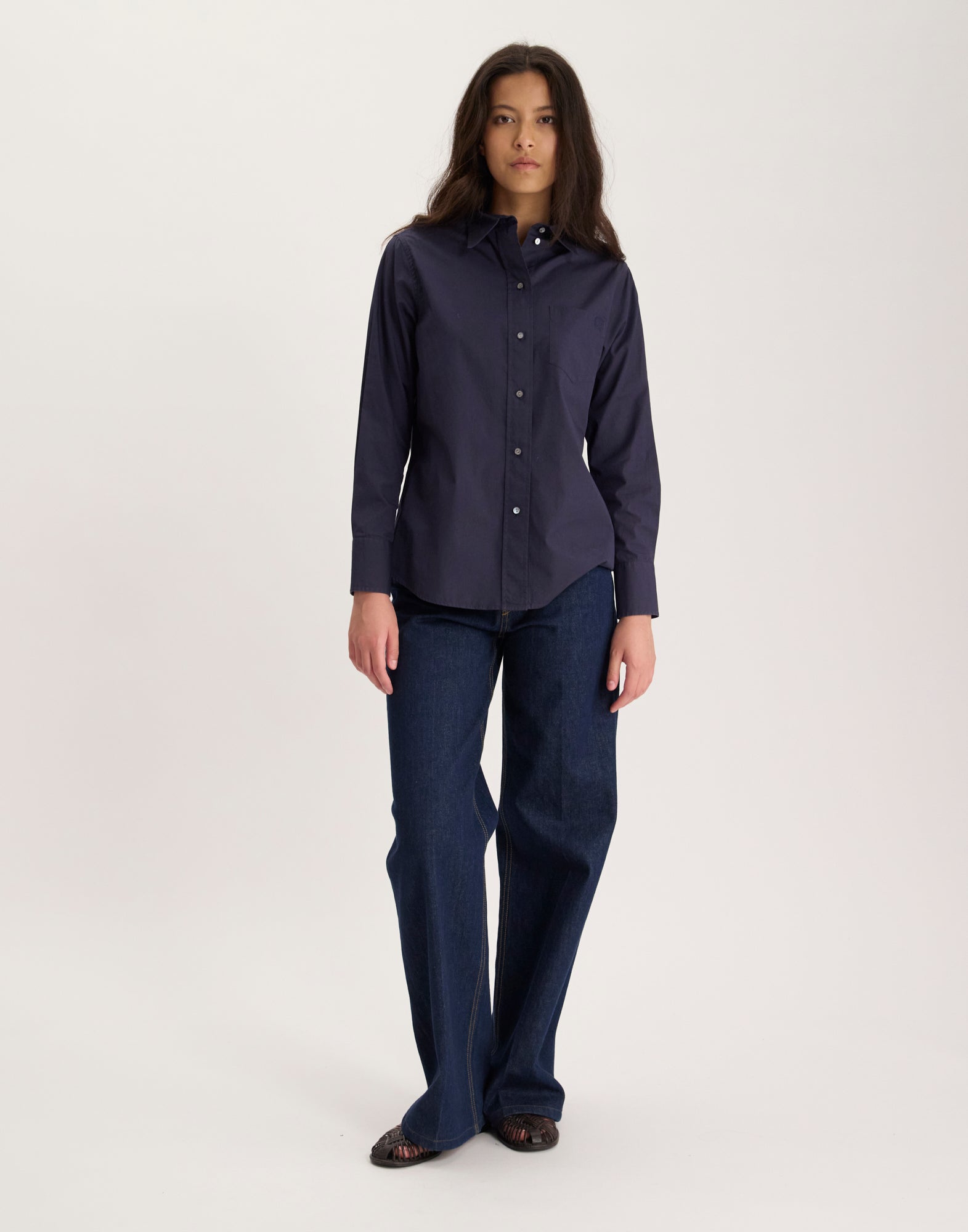 Camisa Maureen azul marino