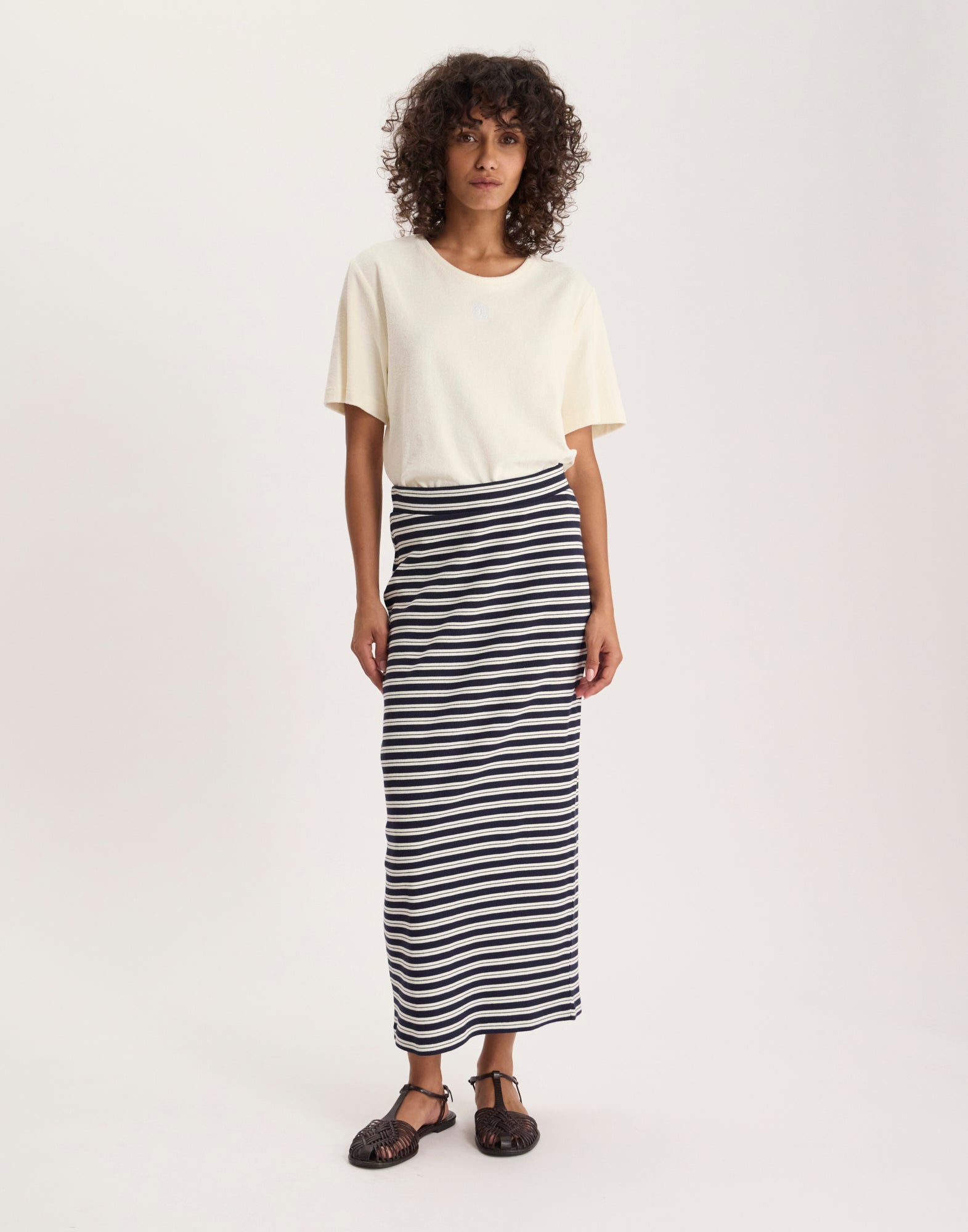 Blandine striped skirt