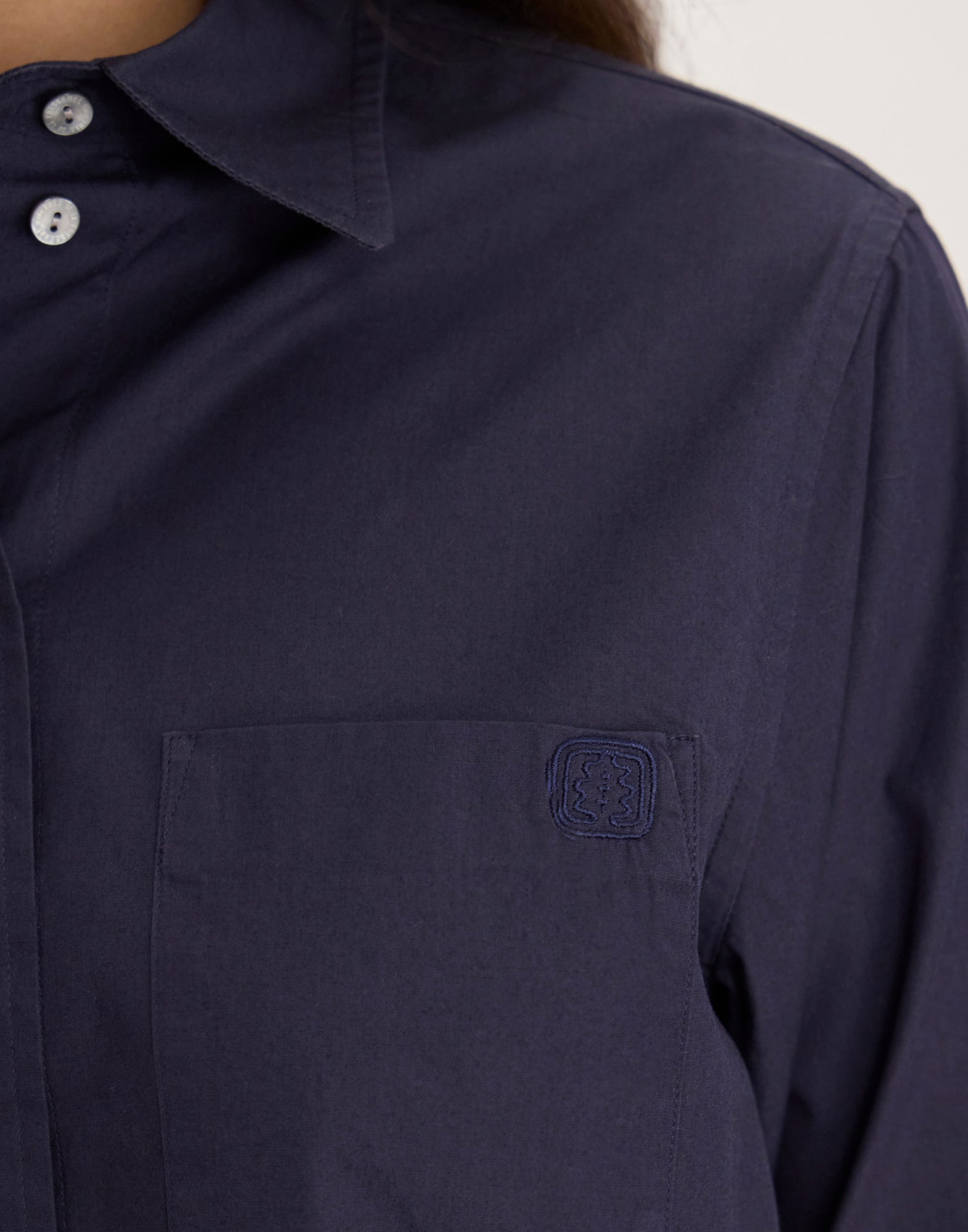 Camisa Maureen azul marino