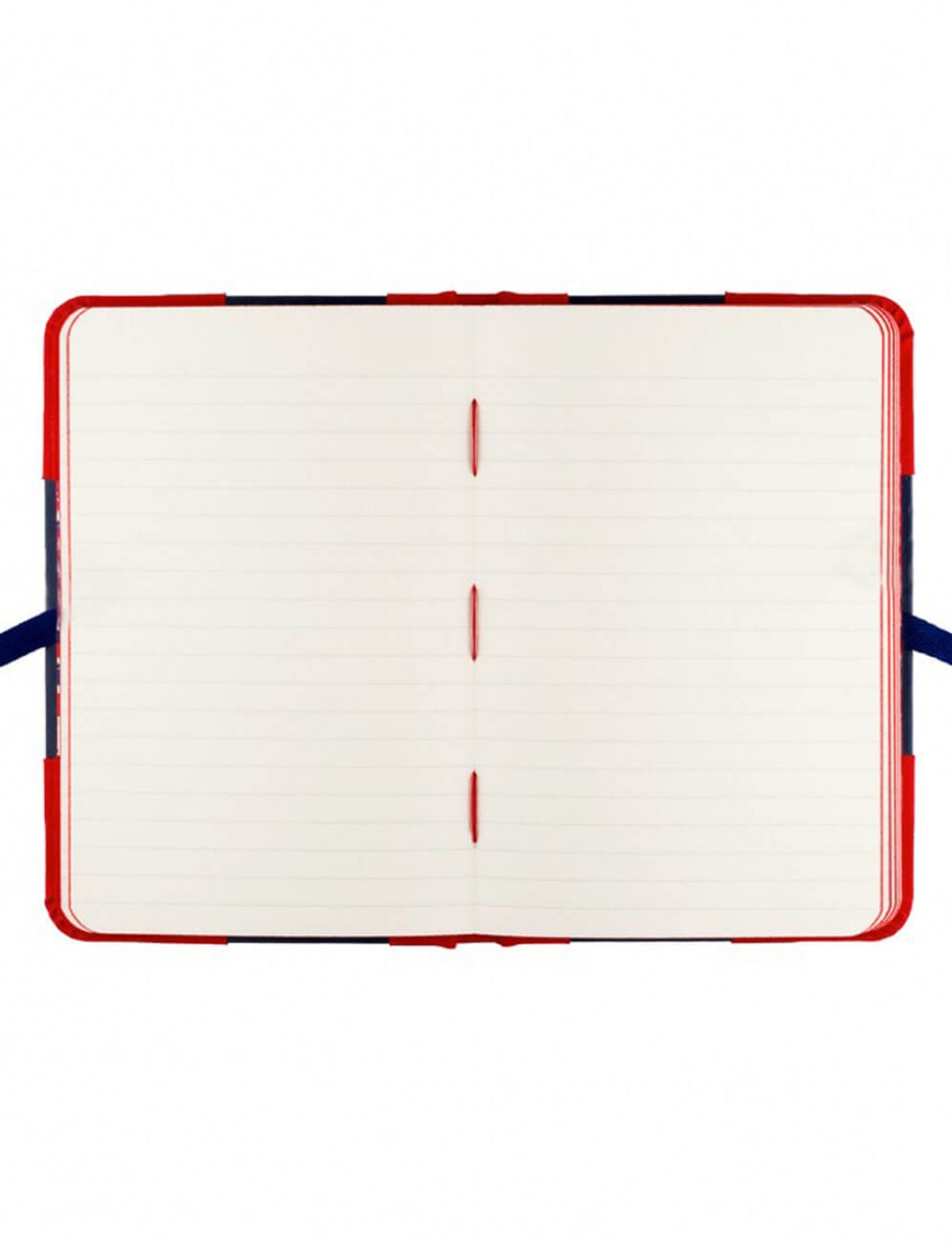 Carnet Médium Ines bleu marine et rouge