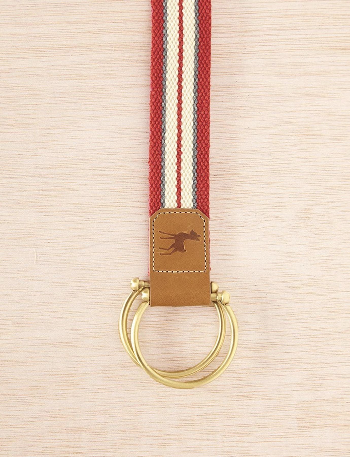 Germaine red and white belt