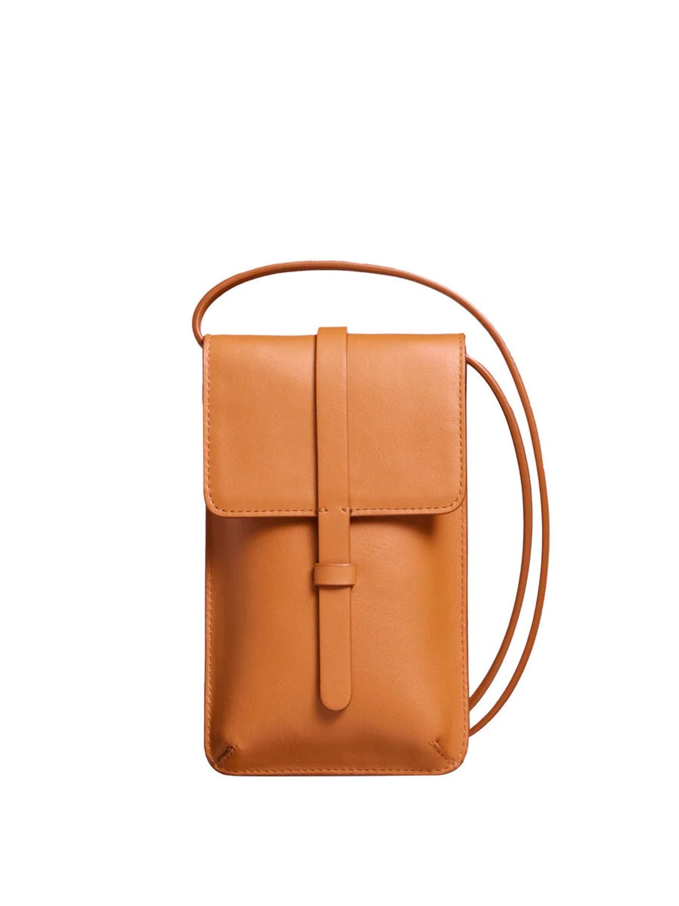 Smartphone Bag Léonore cuir camel