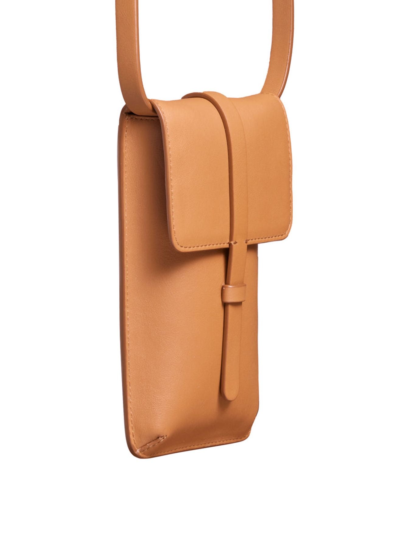 Smartphone Bag Léonore cuir camel