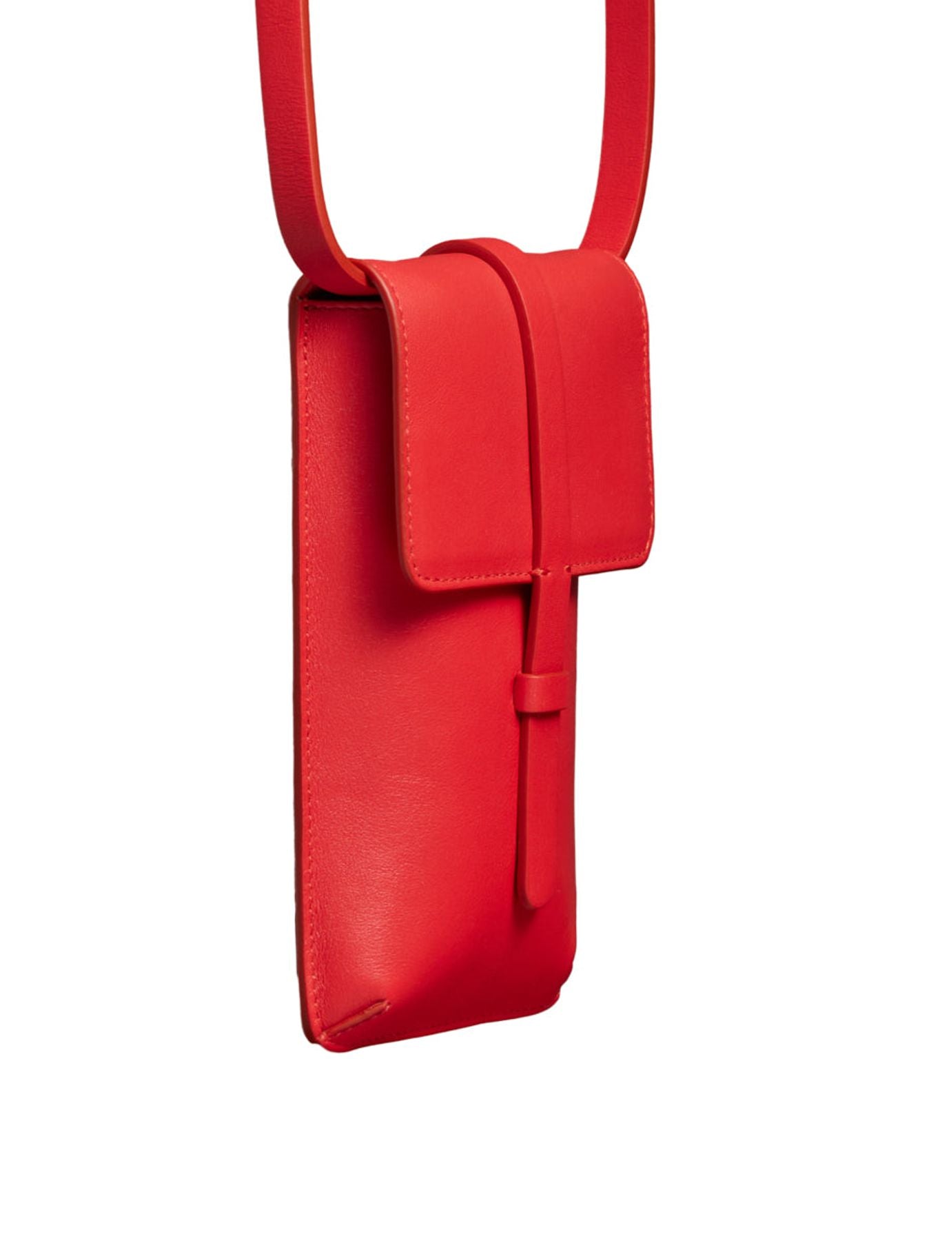 Smartphone Bag Léonore cuir rouge