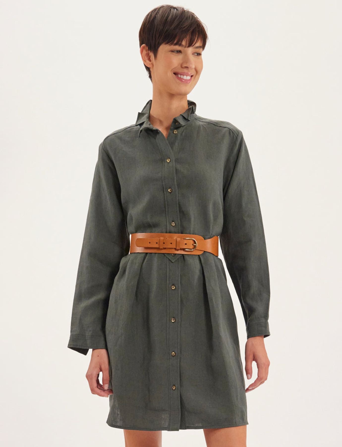 Paulette camel belt