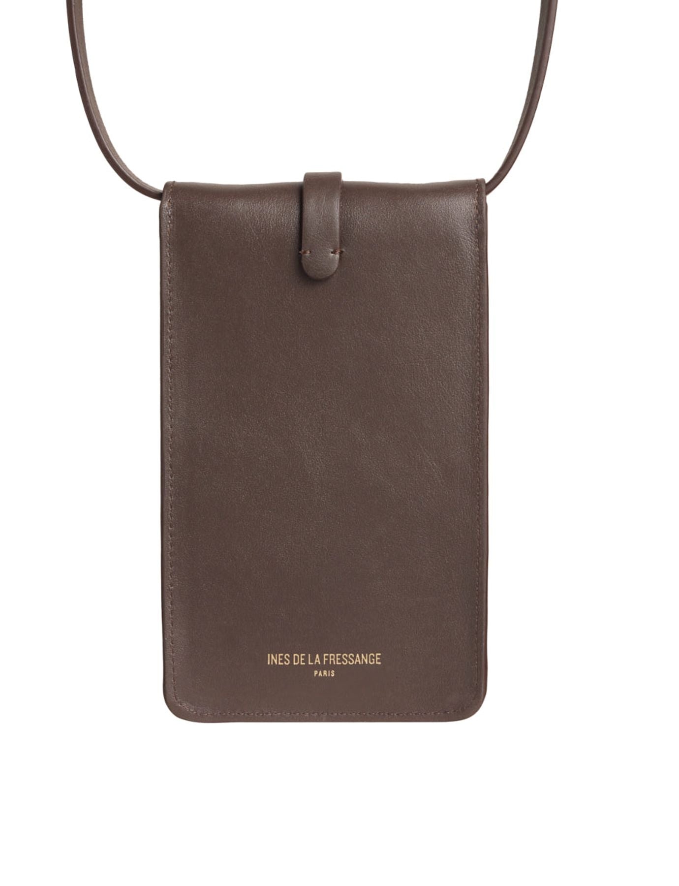 Smartphone Bag Léonore cuir chocolat