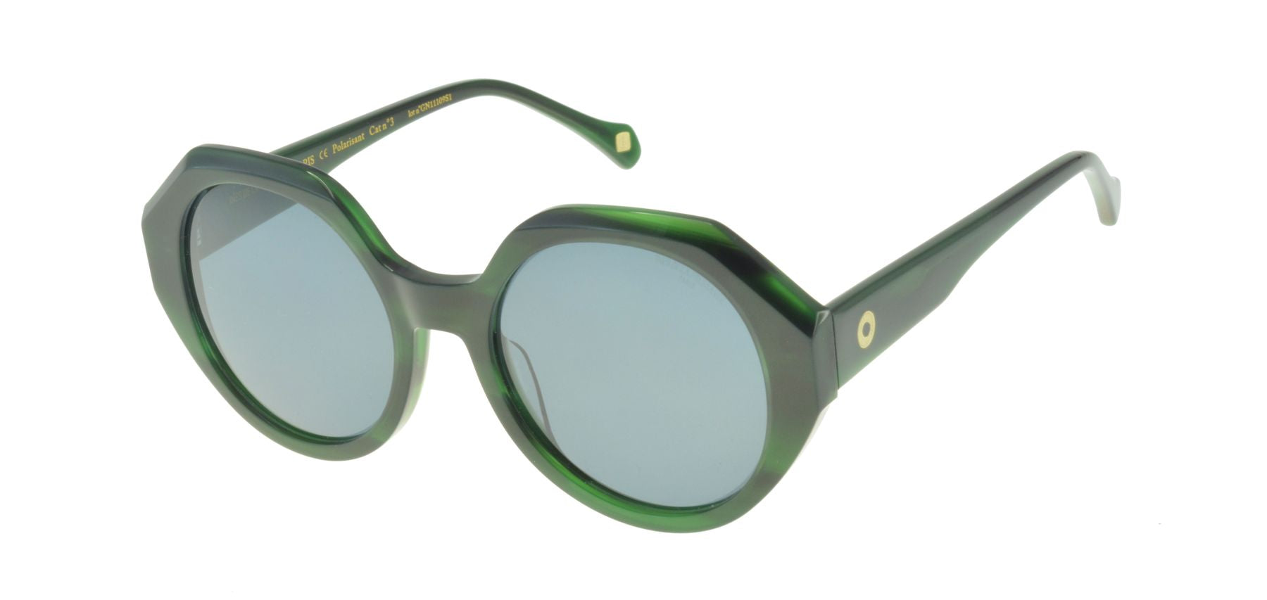 Occhiali da sole Ornella verde marmorizzato