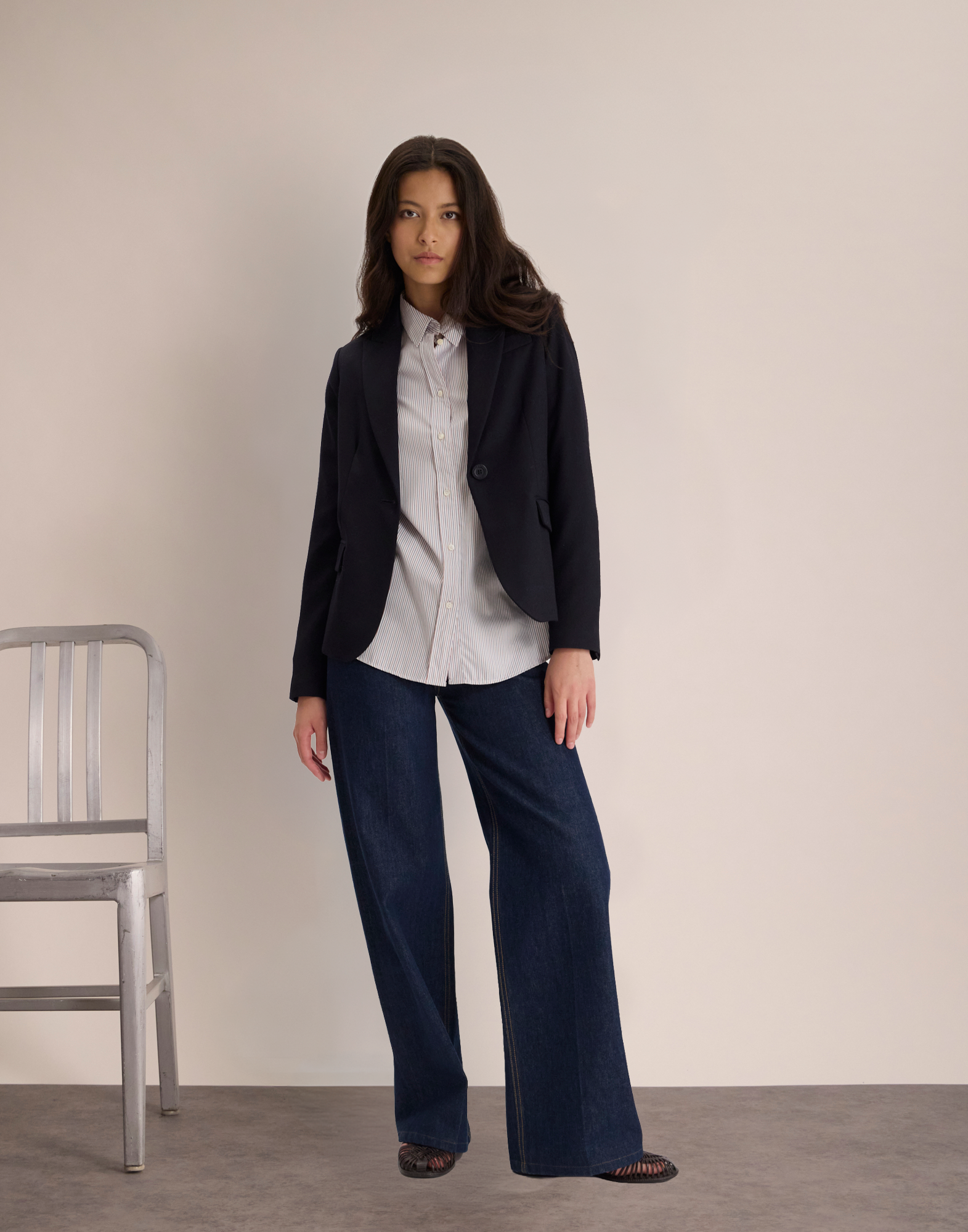 Nicoletta navy blue jacket no longer in use