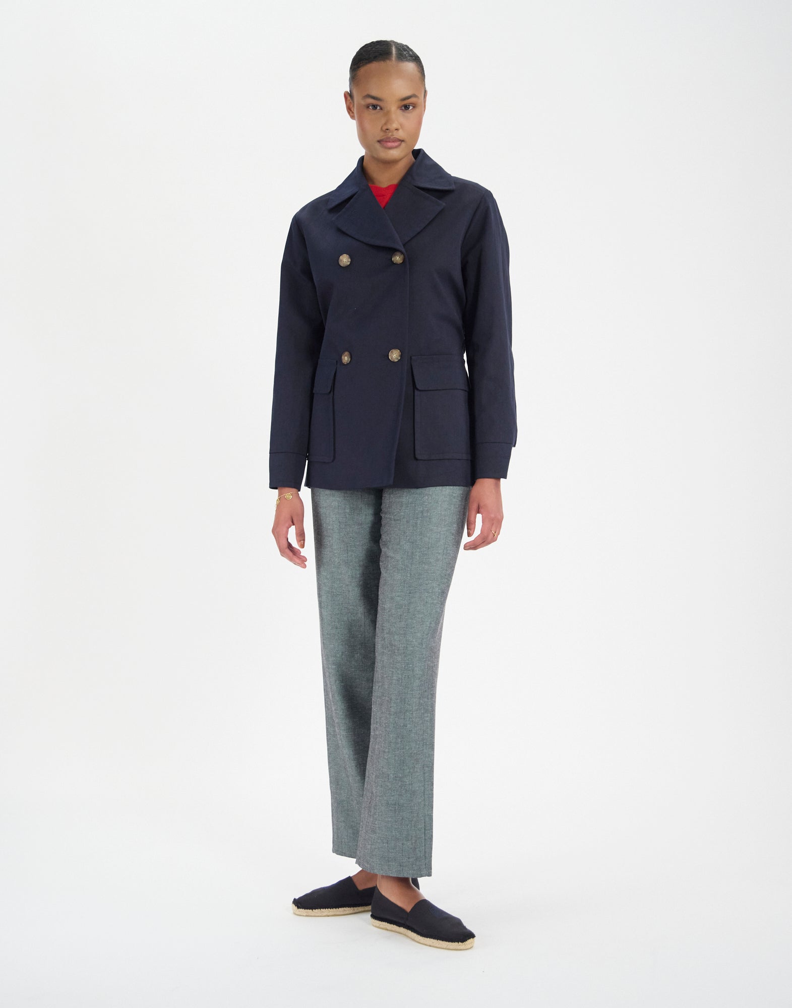 Manteau Romaric bleu marine