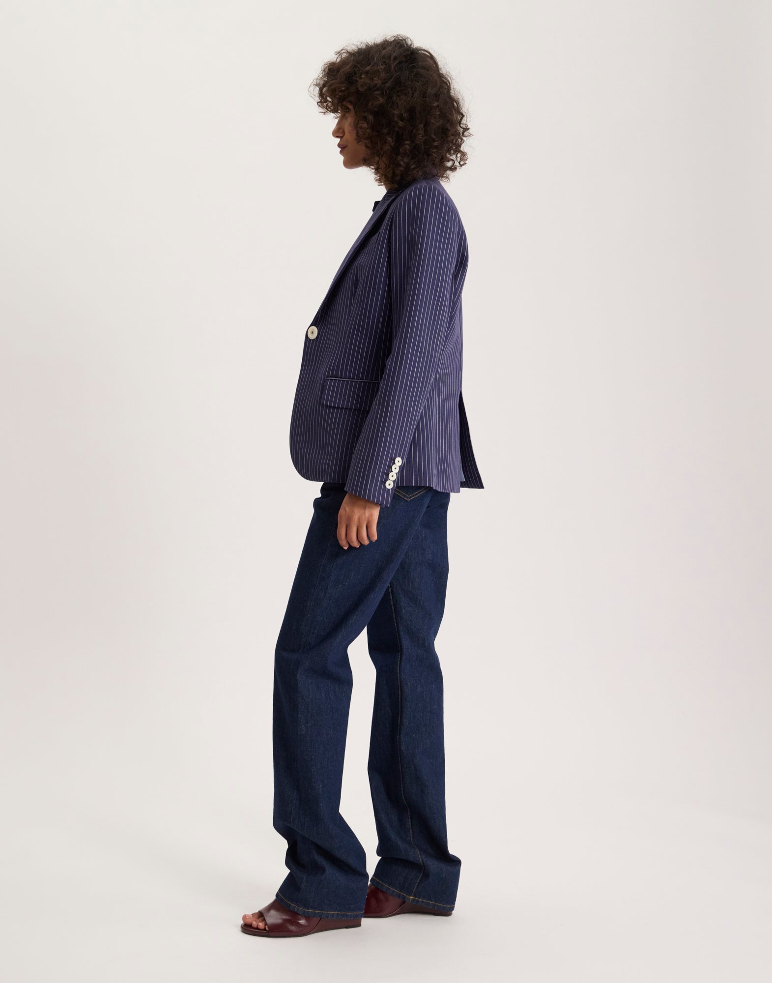 Nicoletta navy blue jacket no longer in use