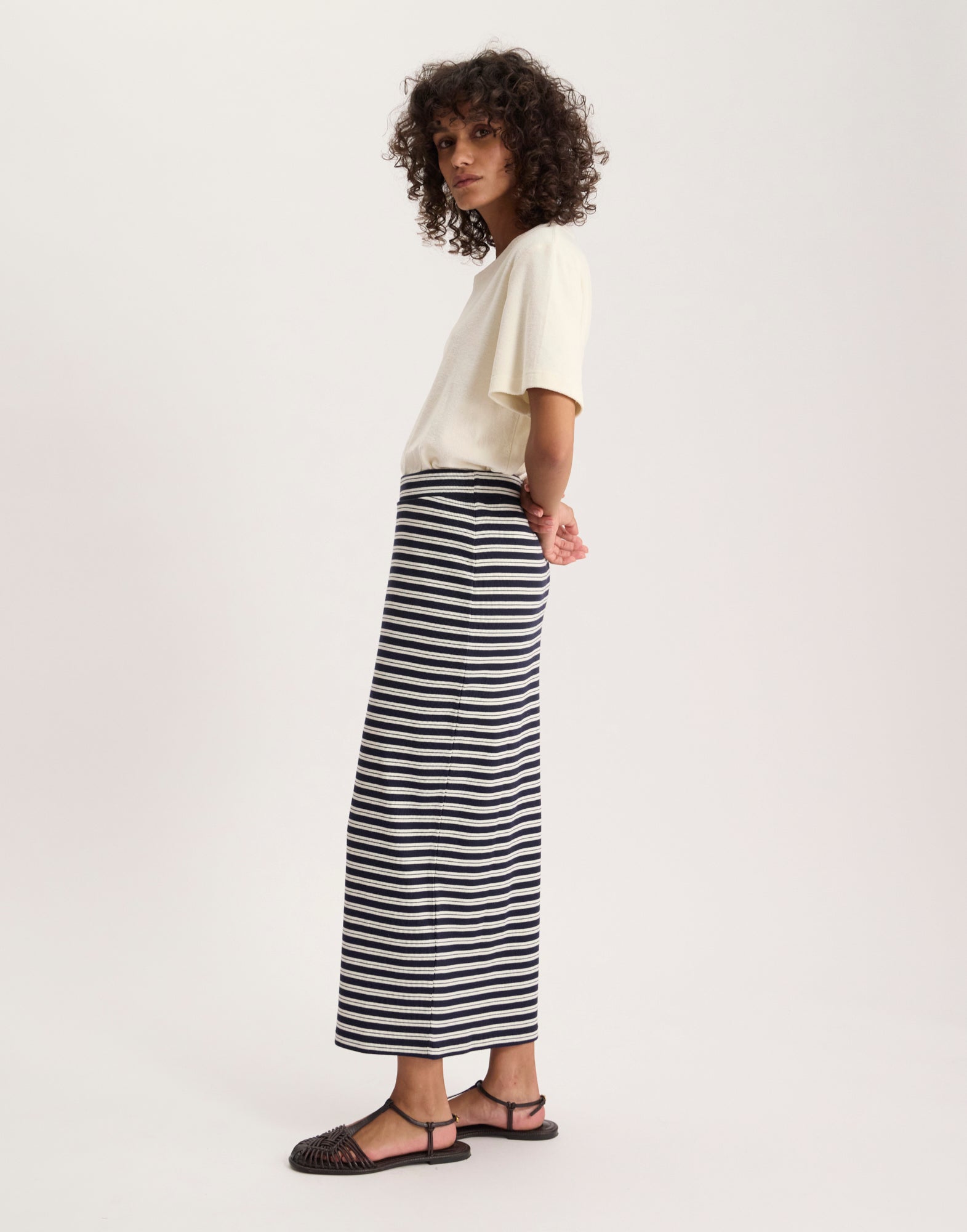 Blandine striped skirt
