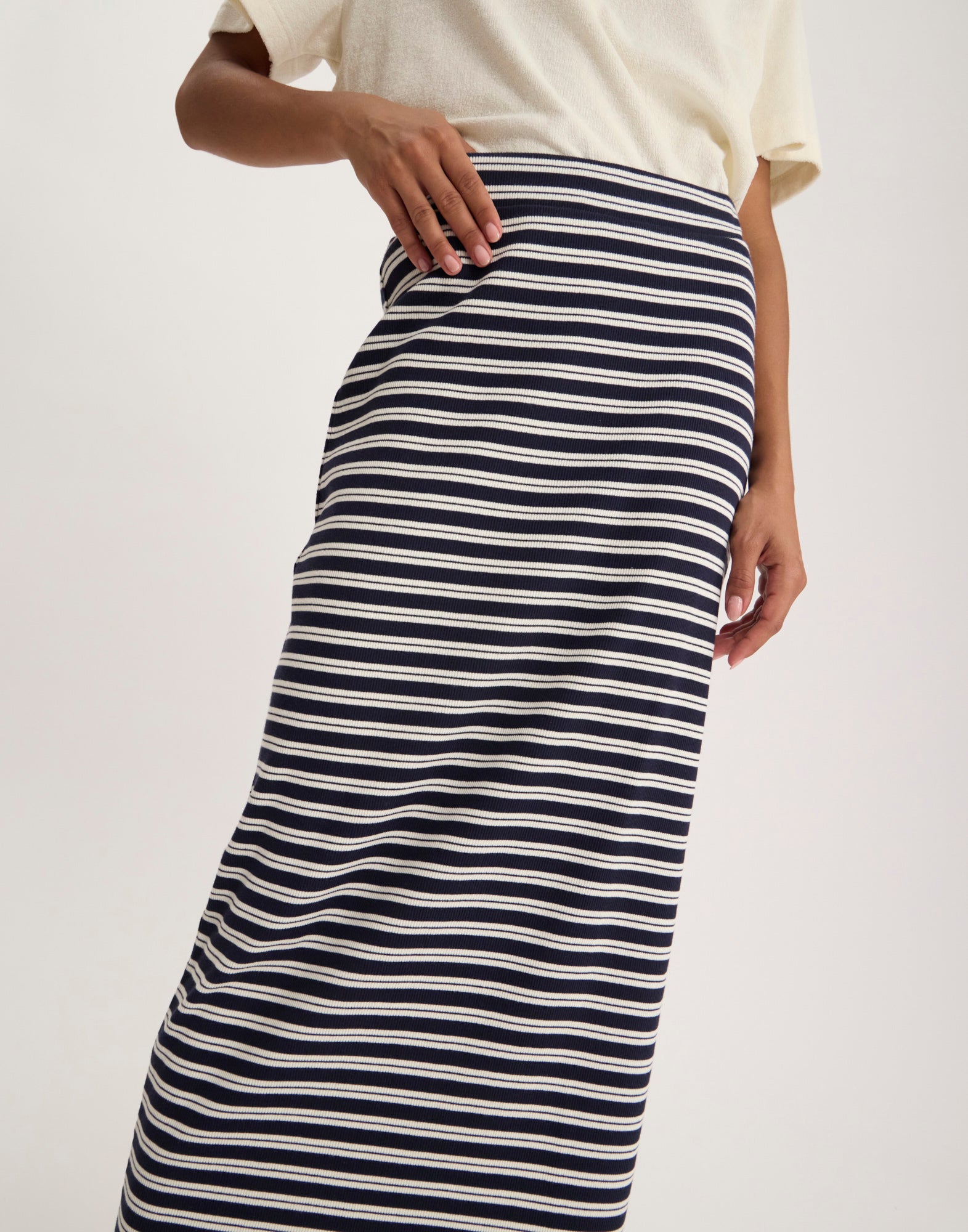 Blandine striped skirt