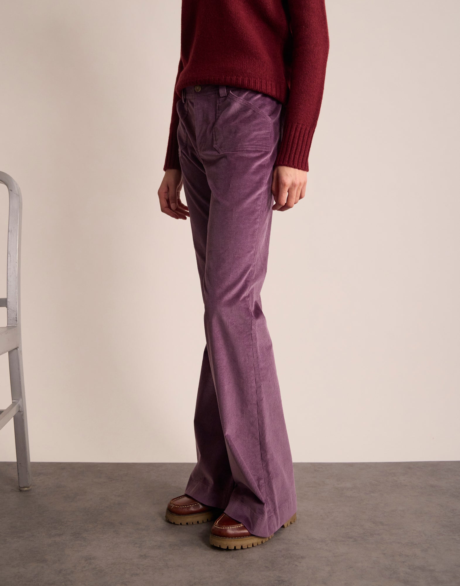 Pantaloni Charlyse viola