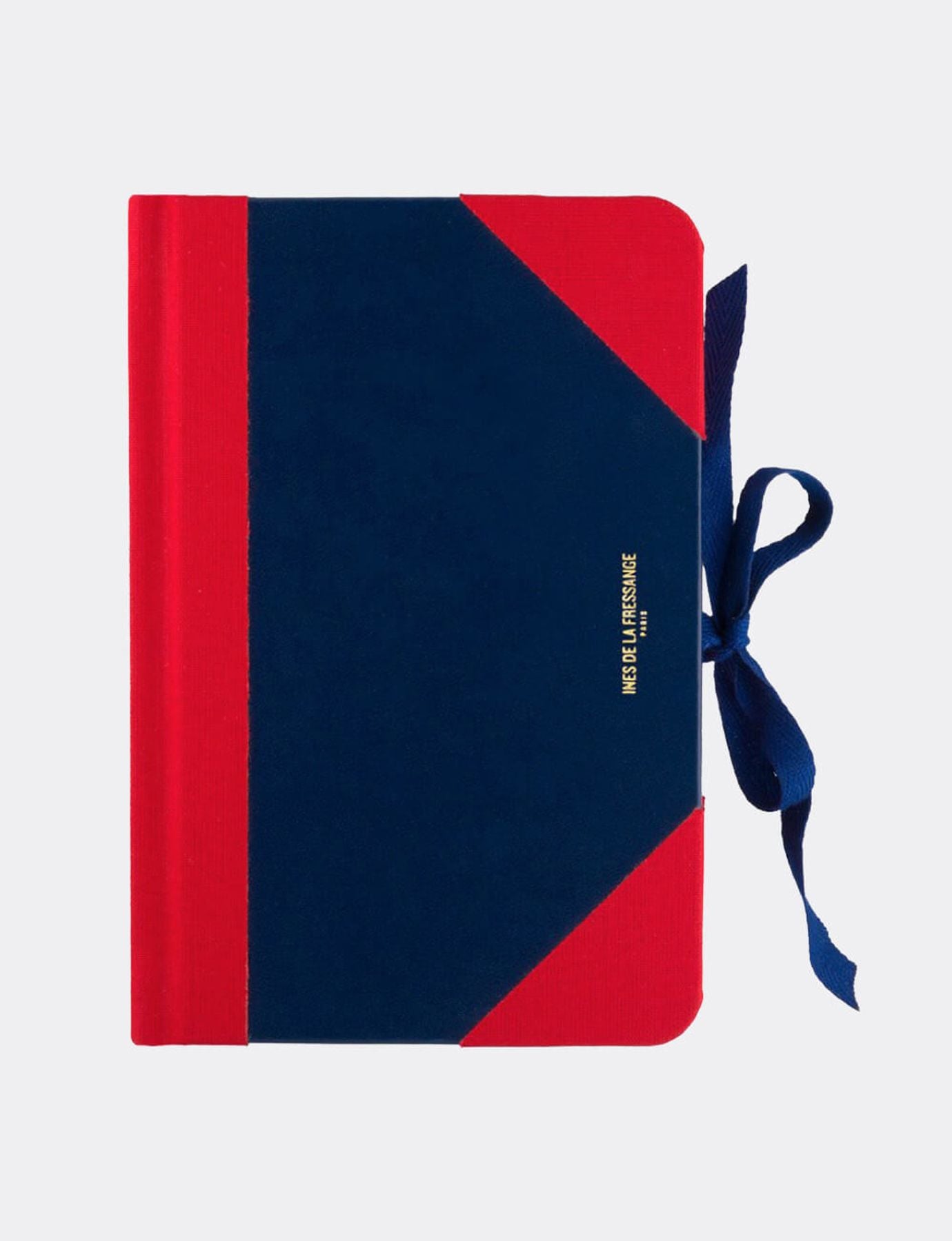 Carnet Médium Ines bleu marine et rouge