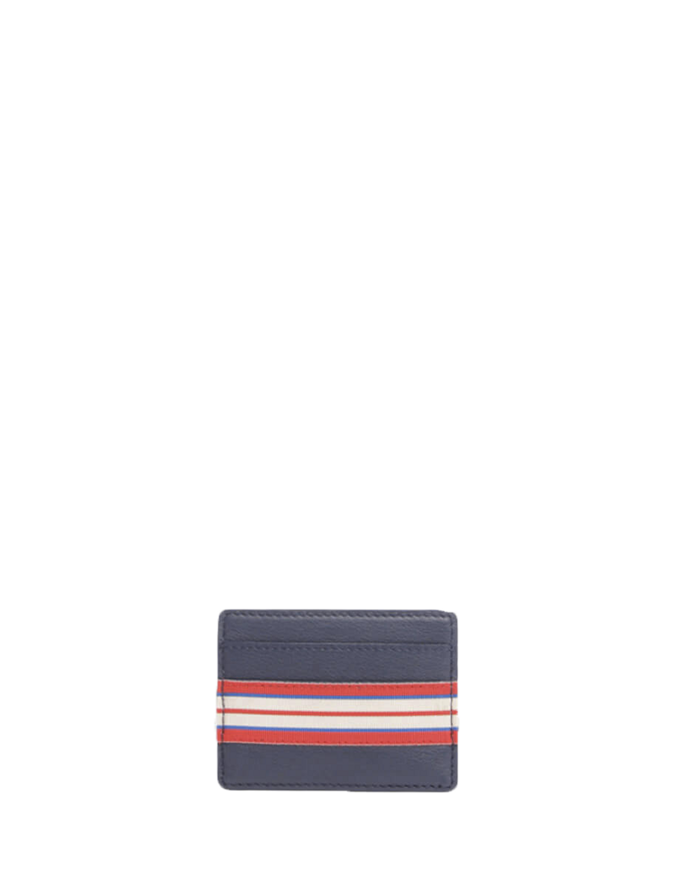 Le Parisien navy leather simple card holder
