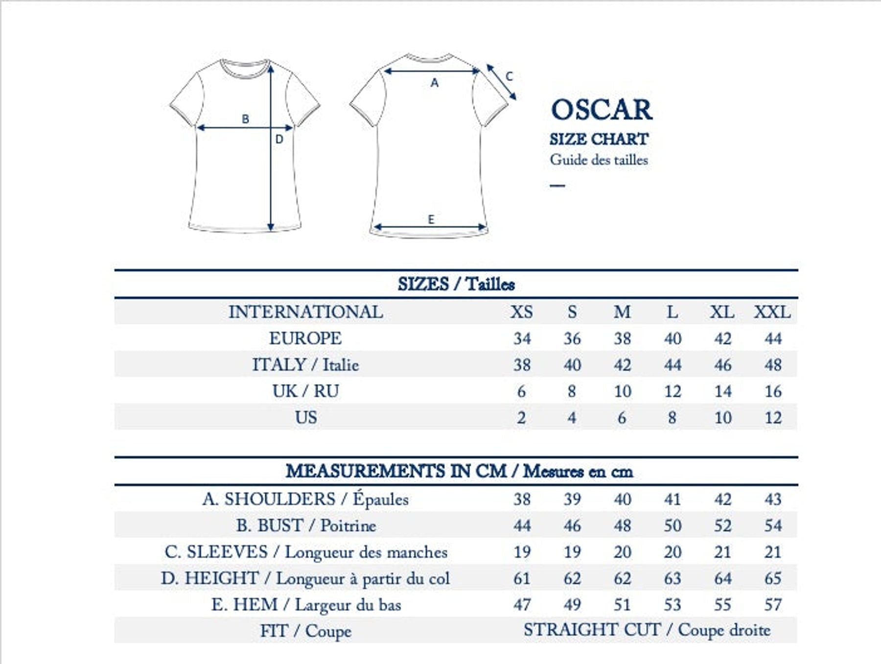 T-shirt Oscar blanc