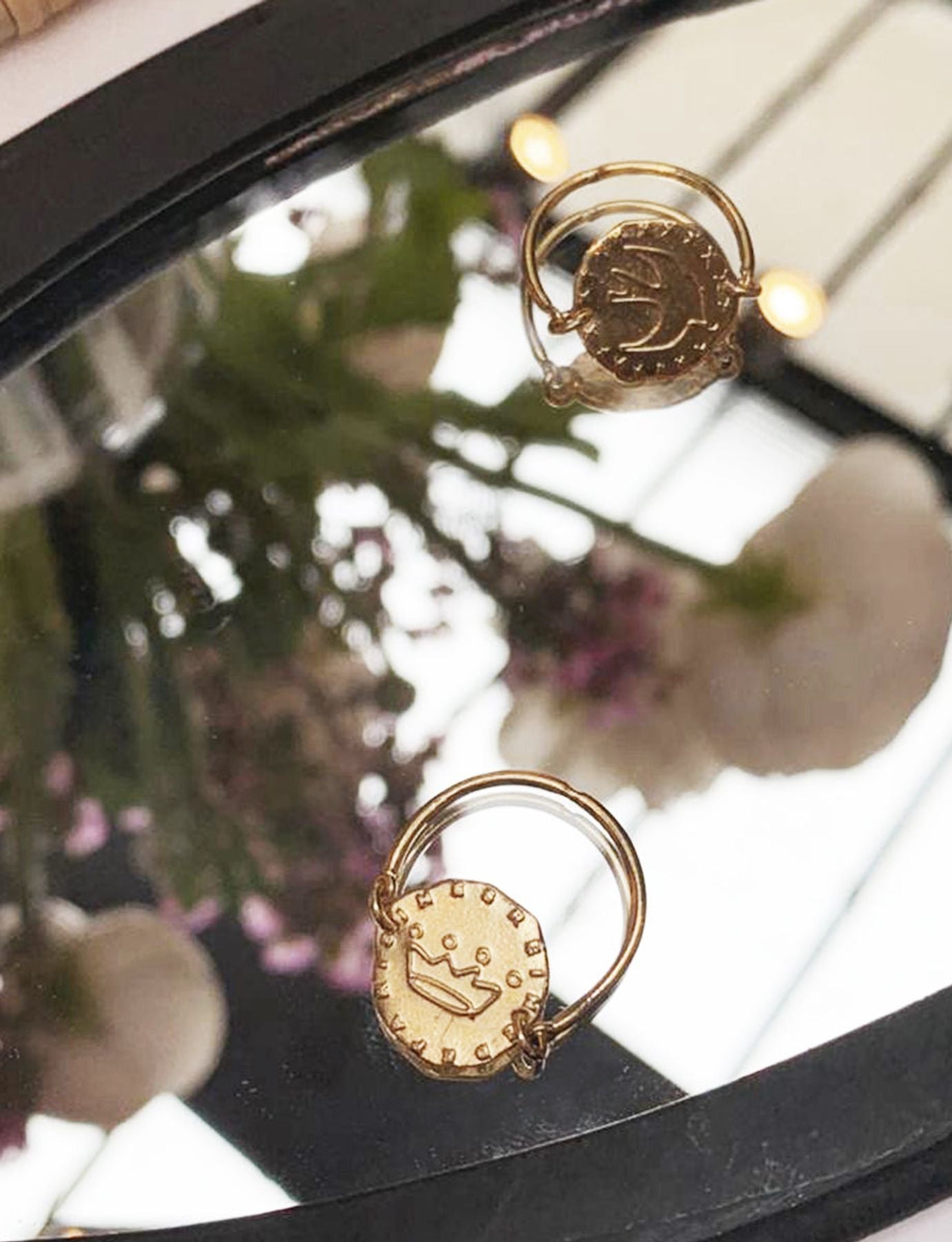 Bague Lutèce motif colombe plaqué or