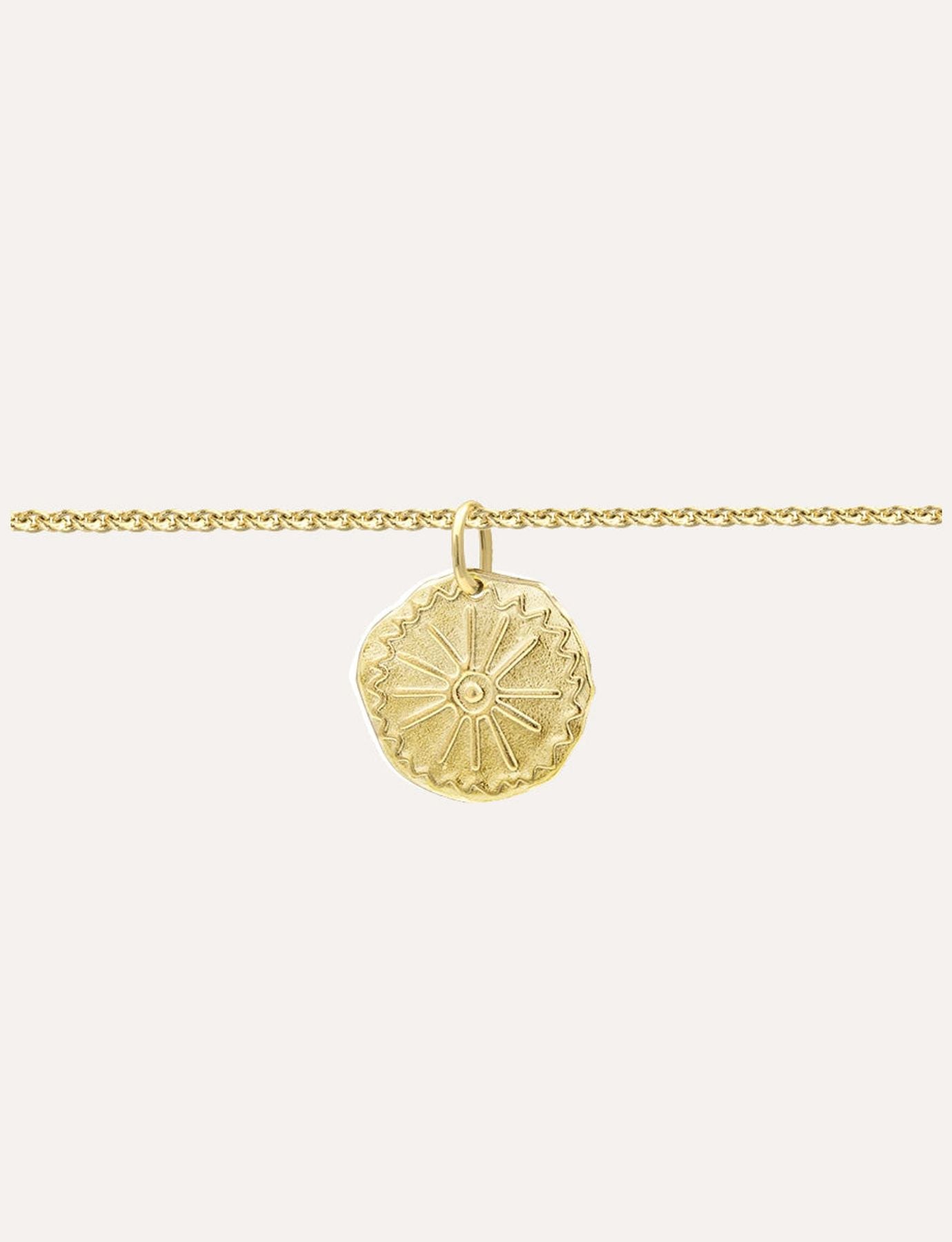 Bracelet Lutèce motif Soleil plaqué or