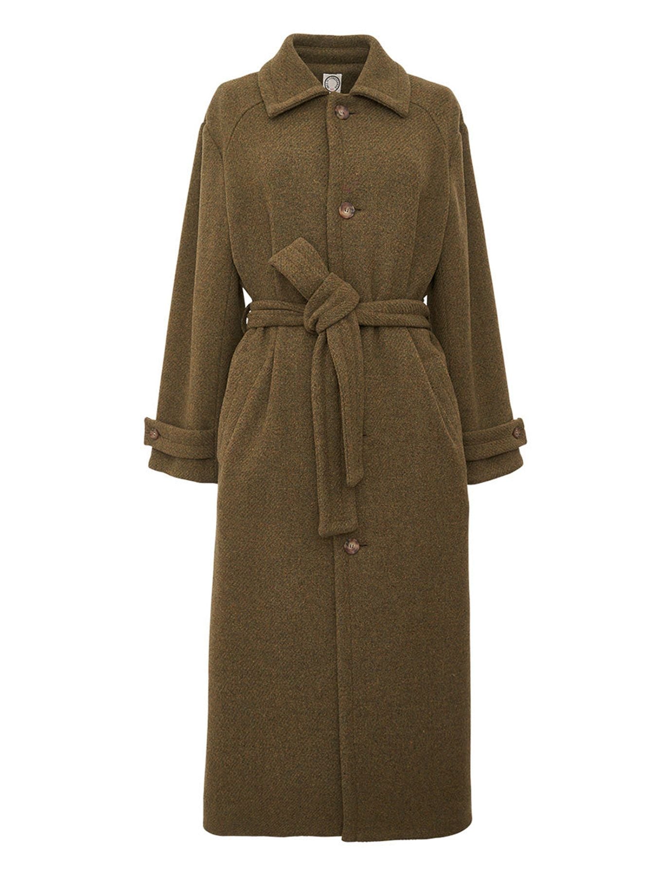 Mantel Esme khaki Wolle