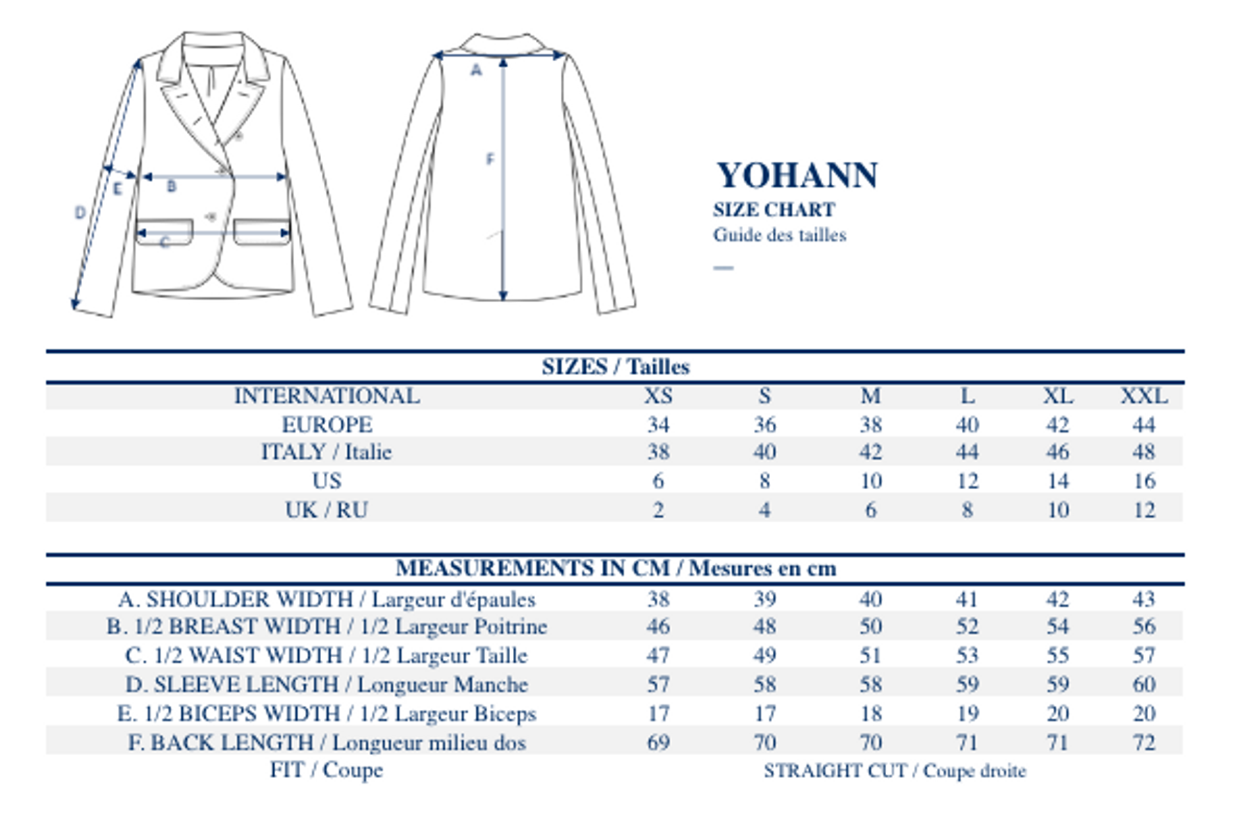 Chaqueta Yohan de lino azul